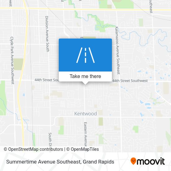 Mapa de Summertime Avenue Southeast