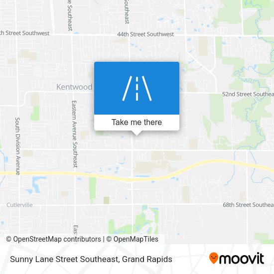 Sunny Lane Street Southeast map