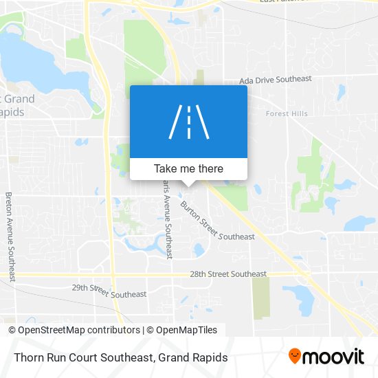 Thorn Run Court Southeast map