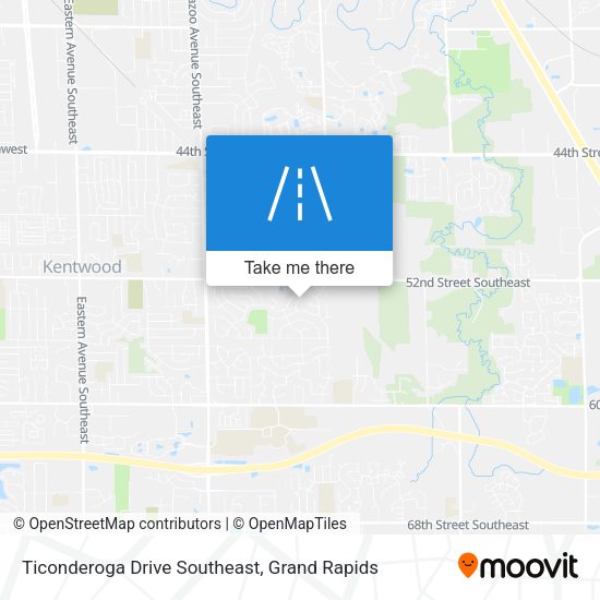 Mapa de Ticonderoga Drive Southeast