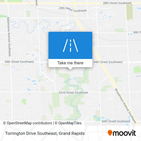 Torrington Drive Southeast map