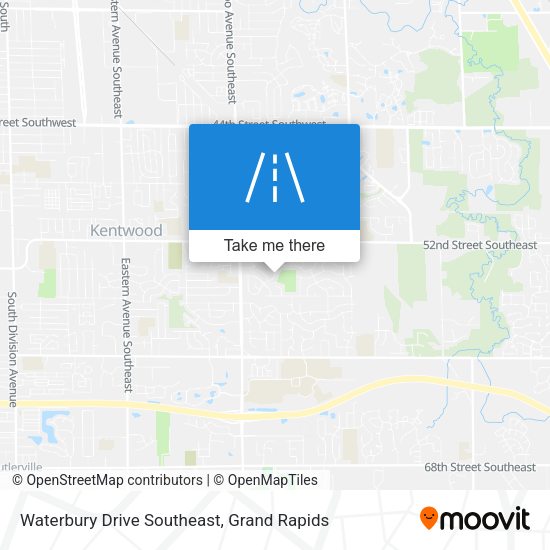 Mapa de Waterbury Drive Southeast