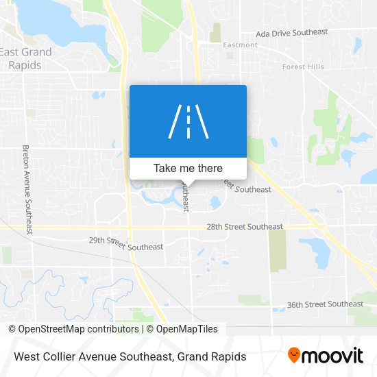 West Collier Avenue Southeast map