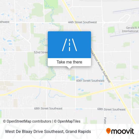 West De Blaay Drive Southeast map
