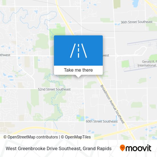 West Greenbrooke Drive Southeast map