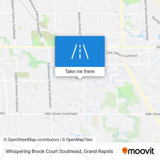 Whispering Brook Court Southeast map