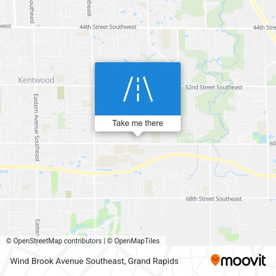 Wind Brook Avenue Southeast map