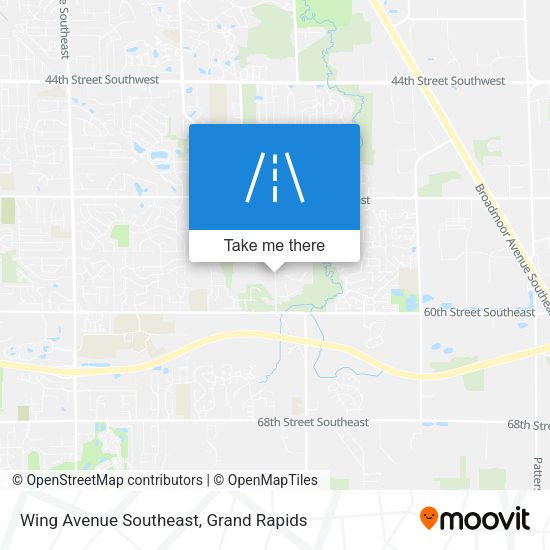 Wing Avenue Southeast map