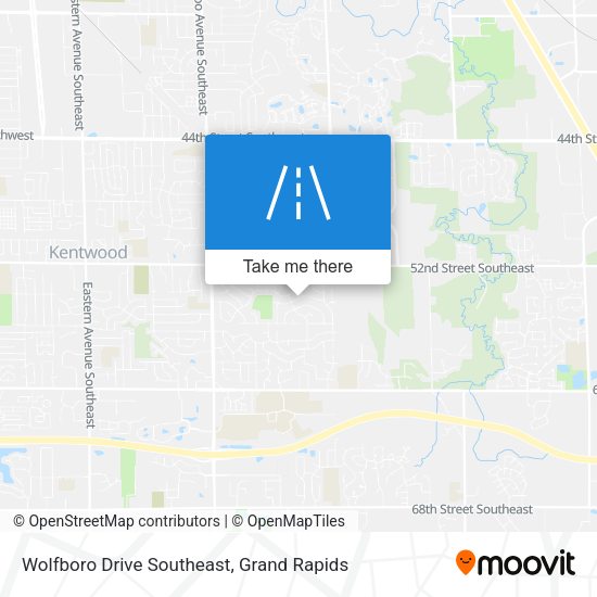 Wolfboro Drive Southeast map