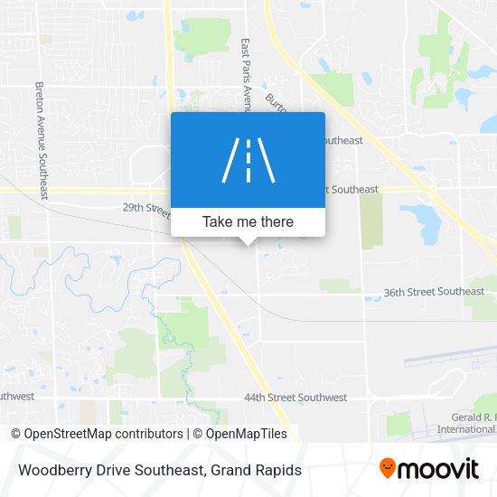 Mapa de Woodberry Drive Southeast