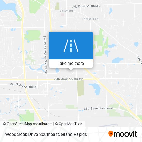 Woodcreek Drive Southeast map