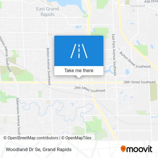 Woodland Dr Se map