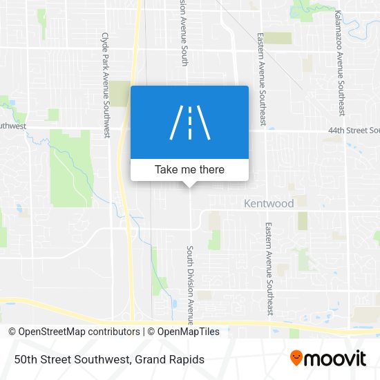 50th Street Southwest map