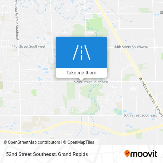52nd Street Southeast map