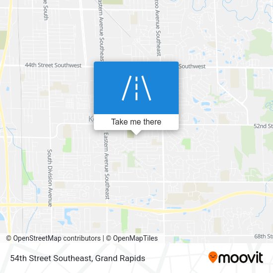 54th Street Southeast map