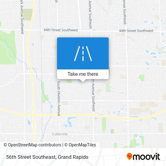 56th Street Southeast map