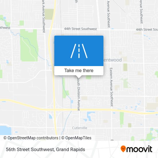 56th Street Southwest map