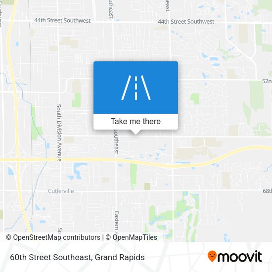 60th Street Southeast map