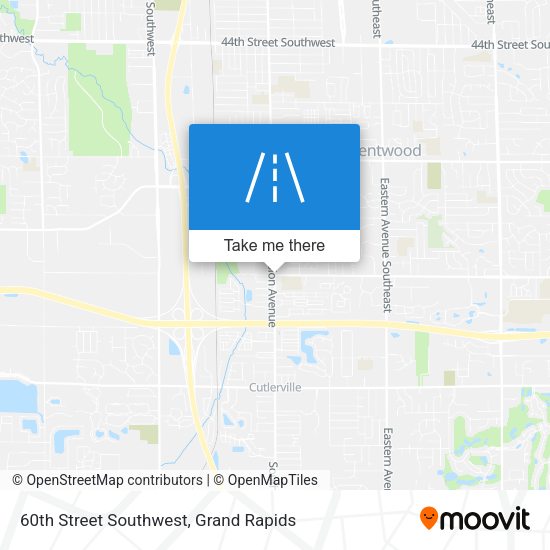 60th Street Southwest map