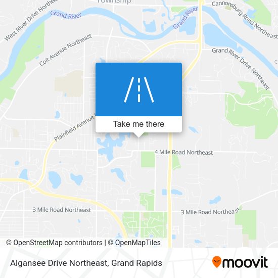 Algansee Drive Northeast map