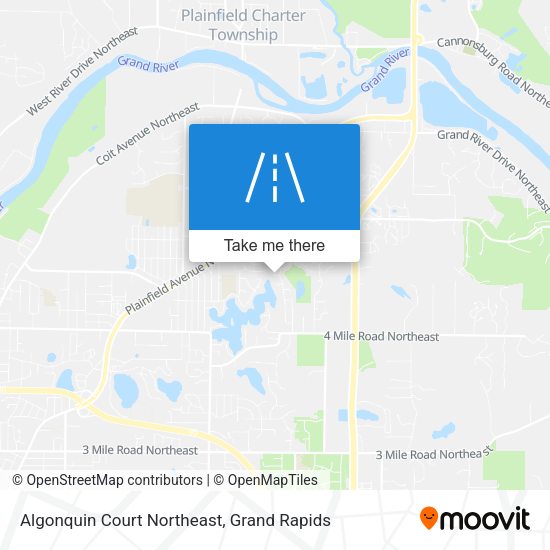 Mapa de Algonquin Court Northeast