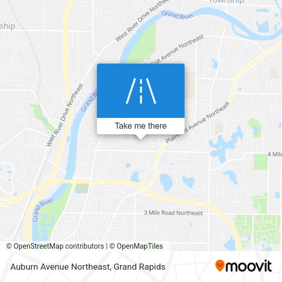 Mapa de Auburn Avenue Northeast