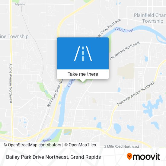 Bailey Park Drive Northeast map