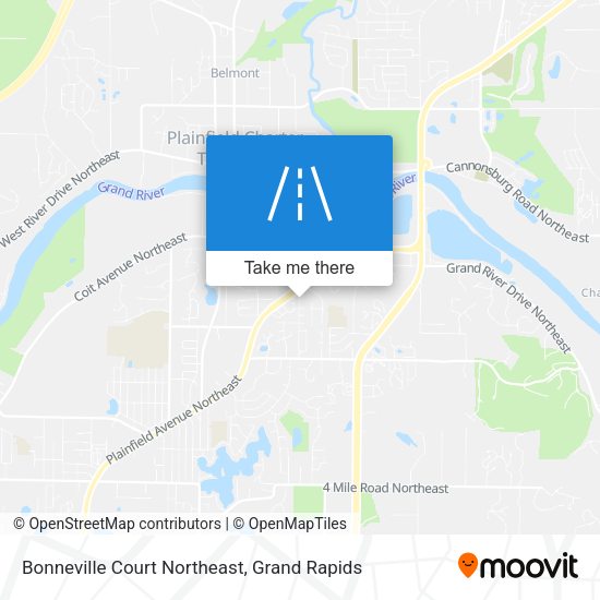 Mapa de Bonneville Court Northeast