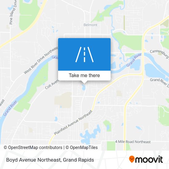 Boyd Avenue Northeast map