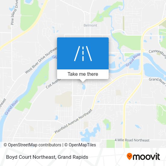 Mapa de Boyd Court Northeast