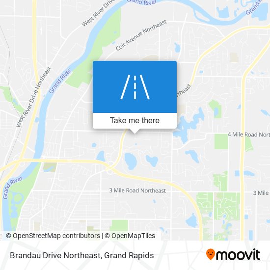 Mapa de Brandau Drive Northeast