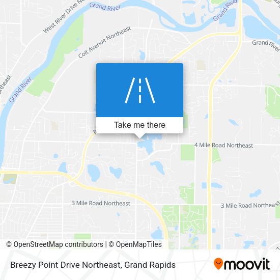 Breezy Point Drive Northeast map