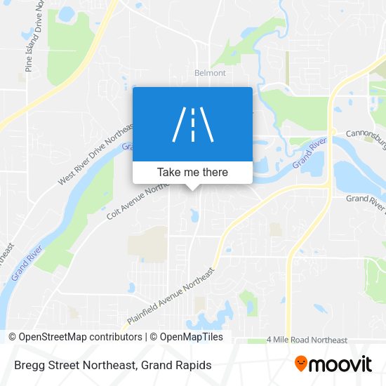 Mapa de Bregg Street Northeast