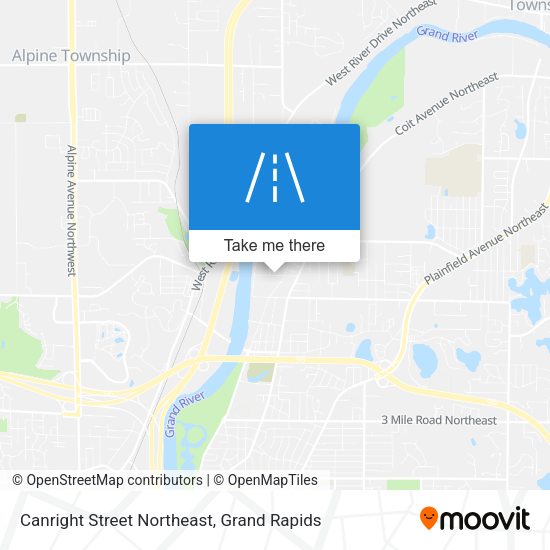 Mapa de Canright Street Northeast