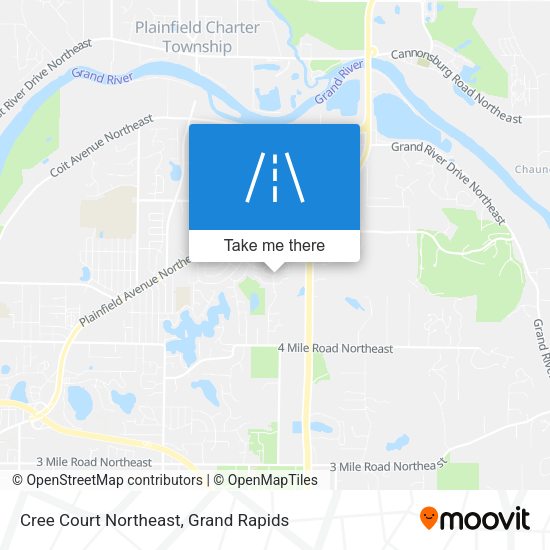 Cree Court Northeast map