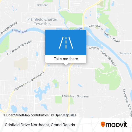 Crisfield Drive Northeast map