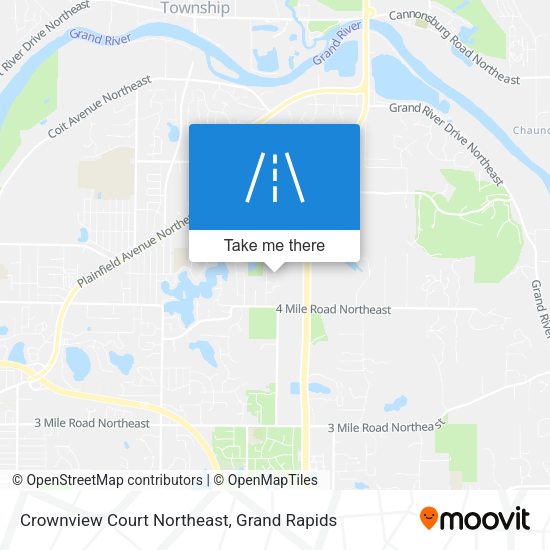 Mapa de Crownview Court Northeast