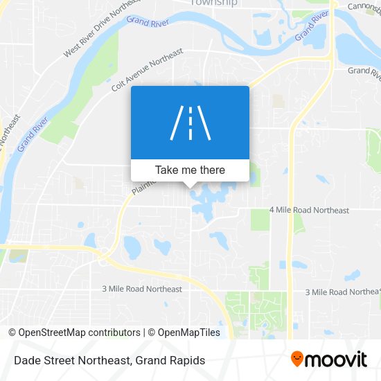 Dade Street Northeast map