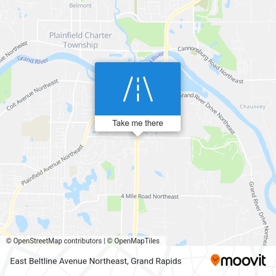 East Beltline Avenue Northeast map