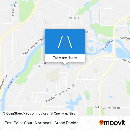 Mapa de East Point Court Northeast