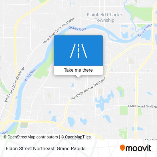 Eldon Street Northeast map