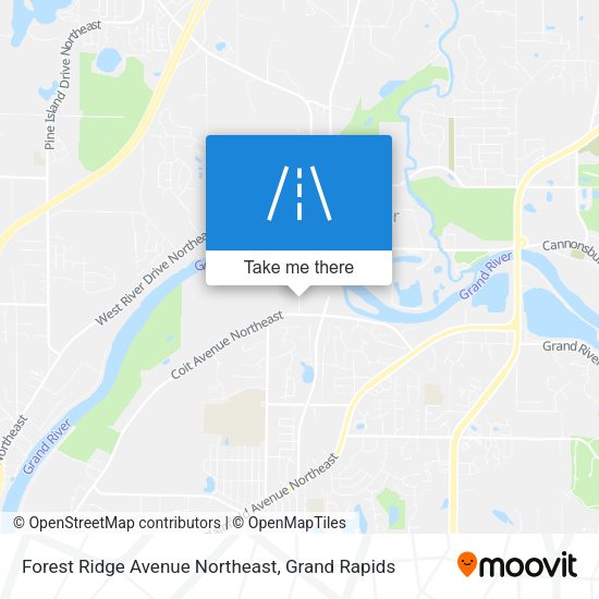 Forest Ridge Avenue Northeast map
