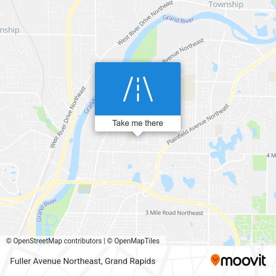 Mapa de Fuller Avenue Northeast