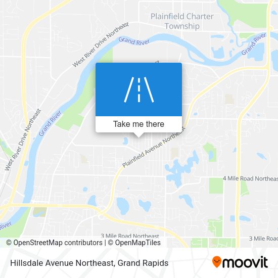 Hillsdale Avenue Northeast map