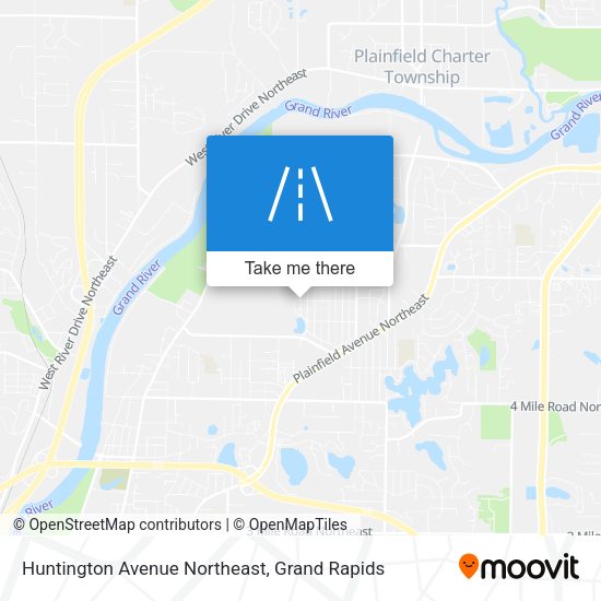 Mapa de Huntington Avenue Northeast