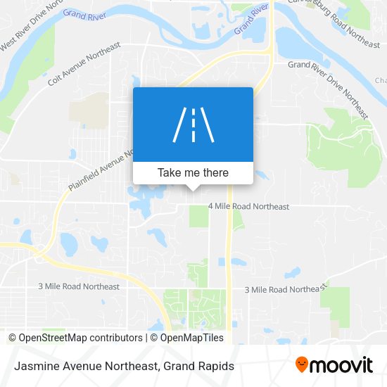 Jasmine Avenue Northeast map