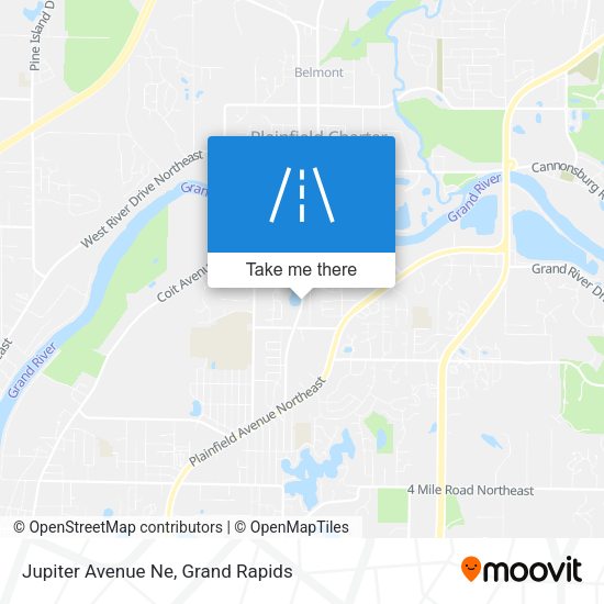 Mapa de Jupiter Avenue Ne