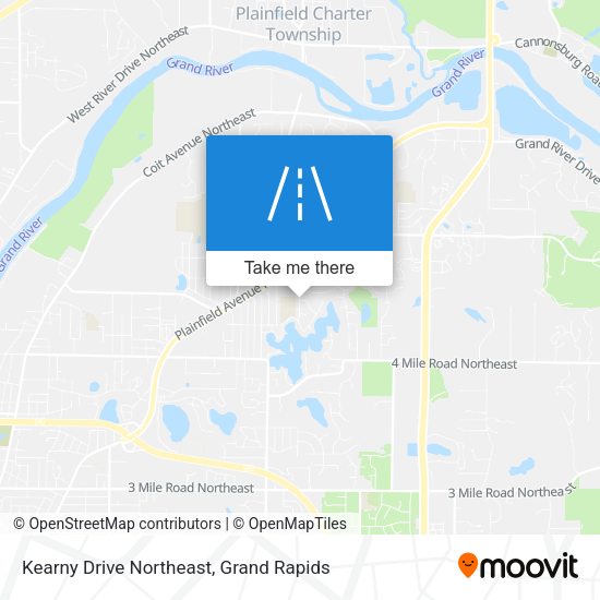 Mapa de Kearny Drive Northeast