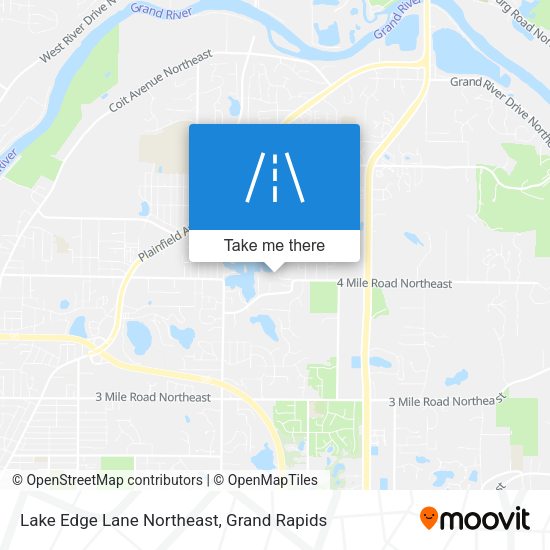 Lake Edge Lane Northeast map