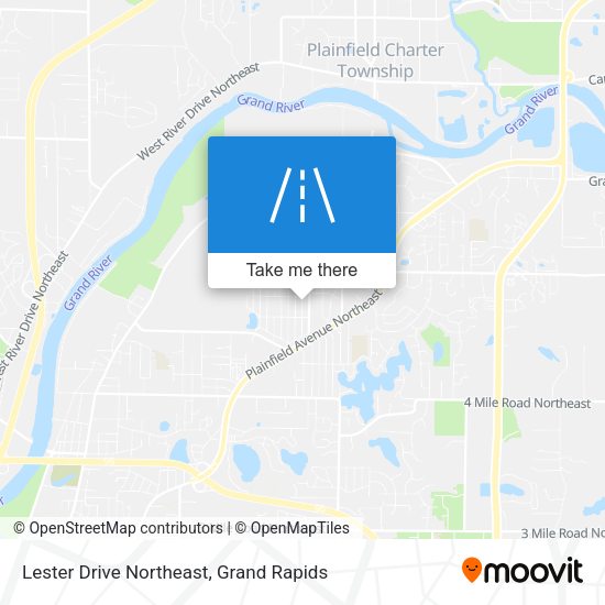 Lester Drive Northeast map